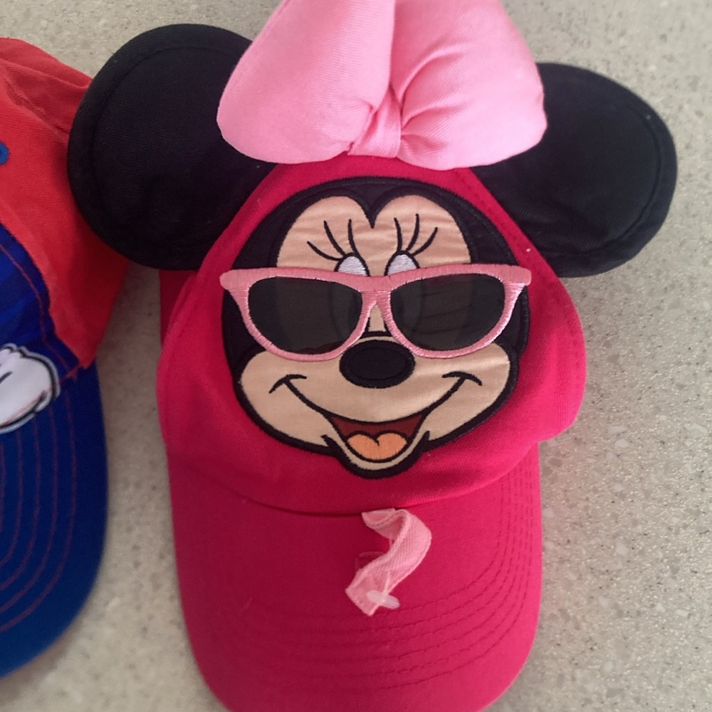 Disney Mickey and Minnie Mouse Kids Caps - Red, Blue, Pink